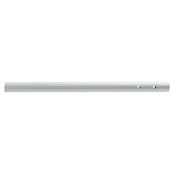 A plain, cylindrical silver Dowel Rod is shown horizontally against a white background. The rod has two circular holes near one end, is smooth with no additional markings, and is dishwasher safe for easy cleaning.