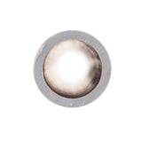 A close-up, top-down view of a gray, cylindrical Dowel Rod with a hollow center and smooth surfaces. The background is pure white, and the circular opening is centered in the image. This TableCraft item is dishwasher safe for easy cleaning.