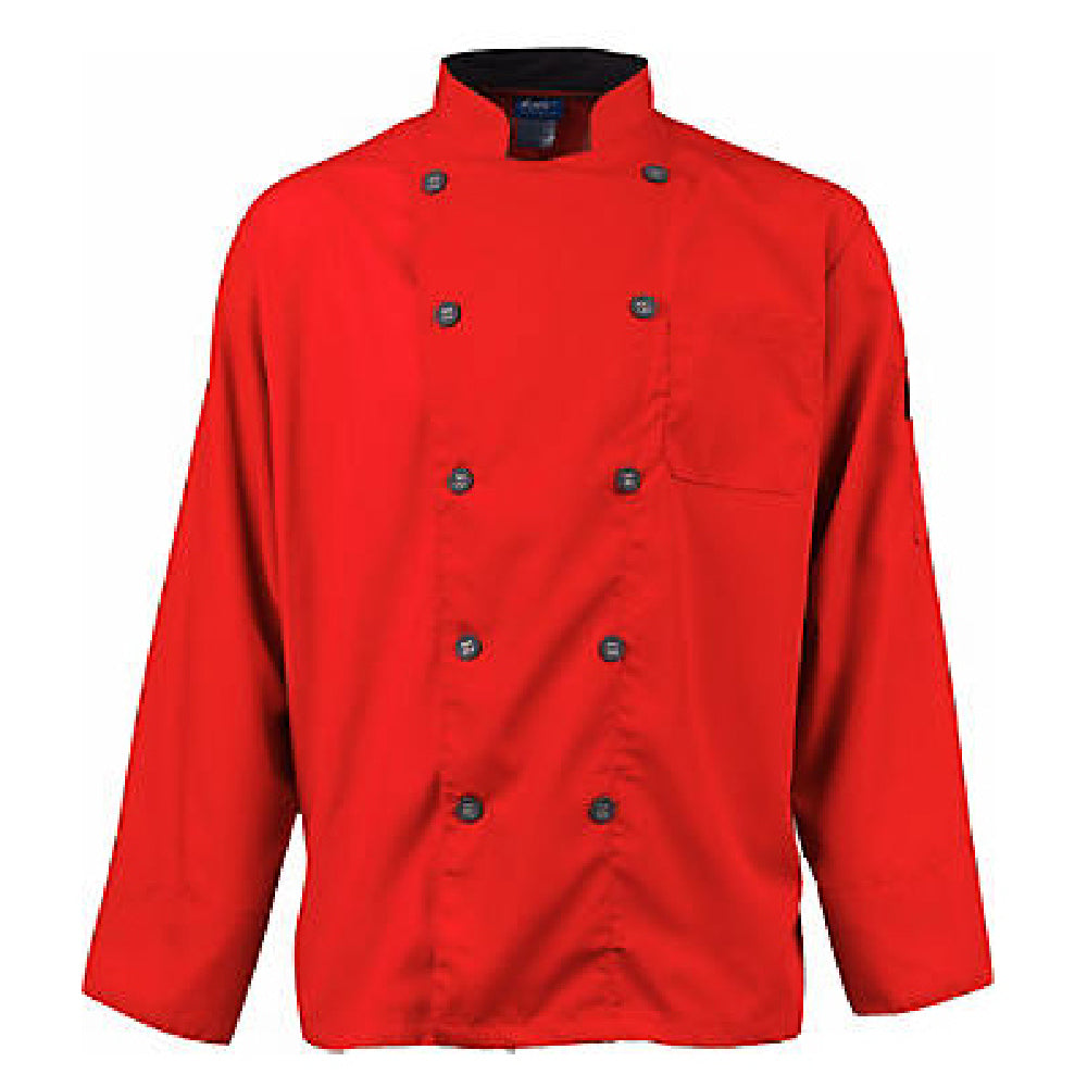 AllPoints KNG2122RDSL2XL 2xl Mens Active Chefcoat Red/slate Ls