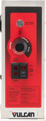 Vulcan K12ETT_240/60/1 25 Inch Electric Tilting Kettle with 316 Stainless Steel