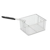 A rectangular stainless steel Fryer Basket with a mesh design and a black plastic handle, angled to the left. The WDF1300 basket is empty and placed on a white background.