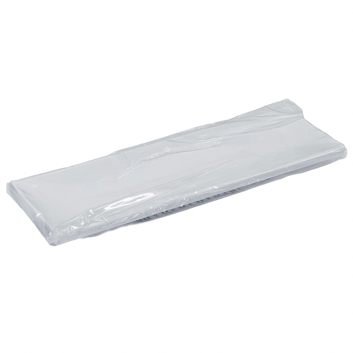 A stack of white rectangular paper napkins wrapped in clear plastic packaging, lying flat on a white background—perfect for pairing with your Frostone Collection dish or any rectangular serving dish. The sealed packaging keeps napkins neat and ready to use.