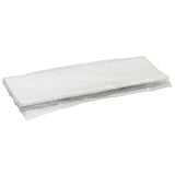 A stack of white rectangular sheets, reminiscent of a neatly aligned Frostone Collection dish, is wrapped in clear plastic. Lying flat on a white background, the set evokes the pristine look of dishwasher safe melamine rectangular dishes.