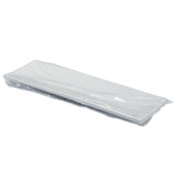 A stack of white rectangular paper towels or napkins is wrapped in clear plastic packaging, lying flat on a plain white background—perfect for pairing with your Frostone Collection Dish to keep table settings clean and organized.