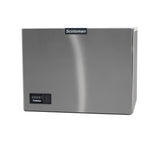 A stainless steel Scotsman Prodigy ELITE Ice Maker with a rectangular shape, featuring a smooth brushed metal finish. The logo appears at the top center and above the control panel for this medium cube ice, water-cooled ice maker. Background is white.
