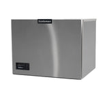 A stainless steel Prodigy ELITE Ice Maker with a rectangular shape, flat front panel, and small black control panel in the lower left corner. The Scotsman logo is centered at the top. The background is plain white.