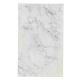 A rectangular Frostone Display Tray crafted from white marble with subtle gray veining, showcased against a plain white background. The smooth, polished surface features natural variations, highlighting its refined elegance.