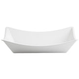 A white, square-shaped ceramic bowl with gently curved, upward-sloping sides and a smooth surface, photographed against a plain white background. This minimalist Grand Master Collection Bowl appears empty and elegant in design.