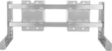 A sturdy 24" VCCG metal mounting frame with two horizontal bars and vertical side supports, featuring multiple holes for screws. The rectangular structure is ideal for securely mounting or supporting equipment, such as an air conditioning unit.