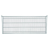 A rectangular SmartWall Grid Shelf with an epoxy-coated, corrosion-resistant metal grid pattern features horizontal and vertical bars and slightly raised ends for wall mounting, ideal for storage or organization. The background is white.