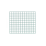 A rectangular SmartWall Wire Grid features 11 rows and 15 columns of evenly spaced, thin dark green lines on a white background, forming small squares in a neat, ordered pattern with durable, epoxy-coated antimicrobial protection.