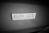 A close up of a floor type mixer logo.