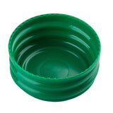 A green, collapsible silicone pet bowl from the StorMaster series is shown fully expanded. The bowl features ridged, accordion-like sides and a smooth, flat base. Its rim is slightly jagged, and the bowl is dishwasher safe for easy cleaning.