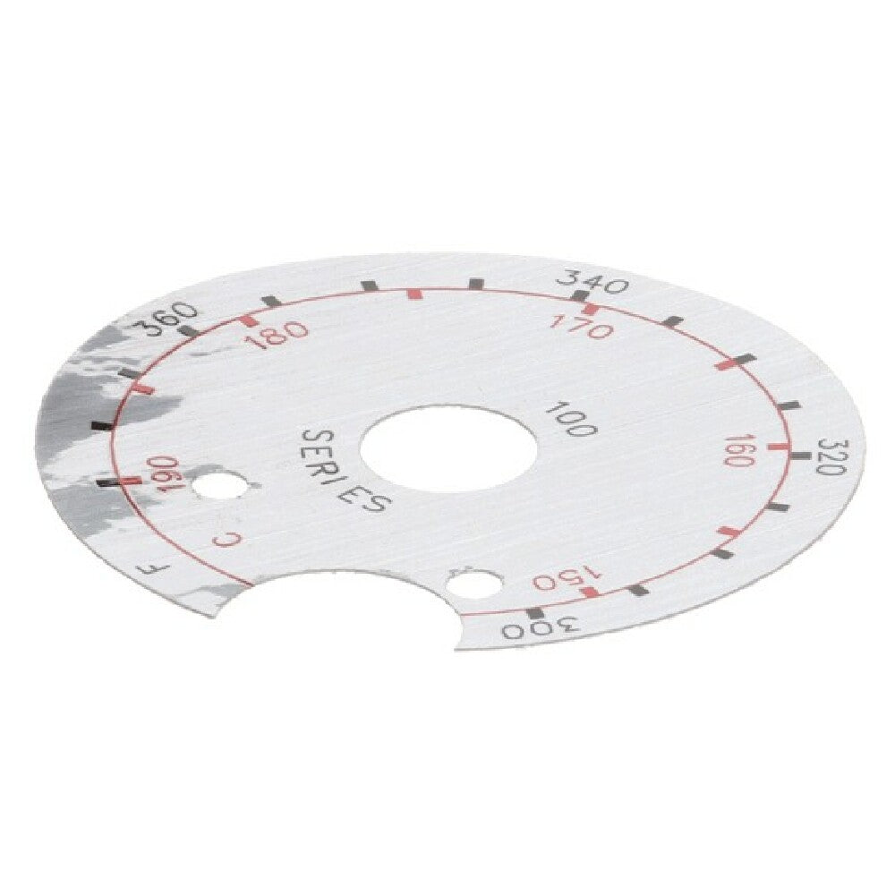 Frymaster 8021458 Label Dial Plate Notche D
