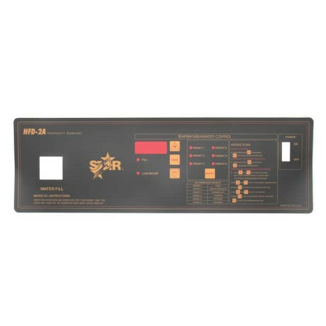 Star Mfg 2M-Z4180 Control Label Hfd 2a