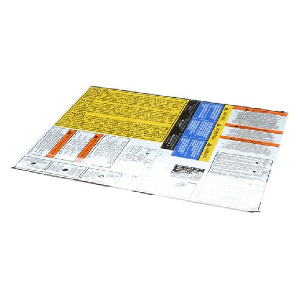 Pitco A6100201 Lbl Sheet Gas 7 14 18 14r 14c