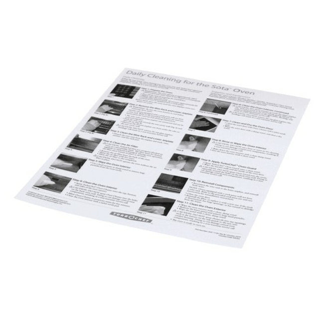 Turbochef DOC1139 Poster Daily Cleaning I1 Ove