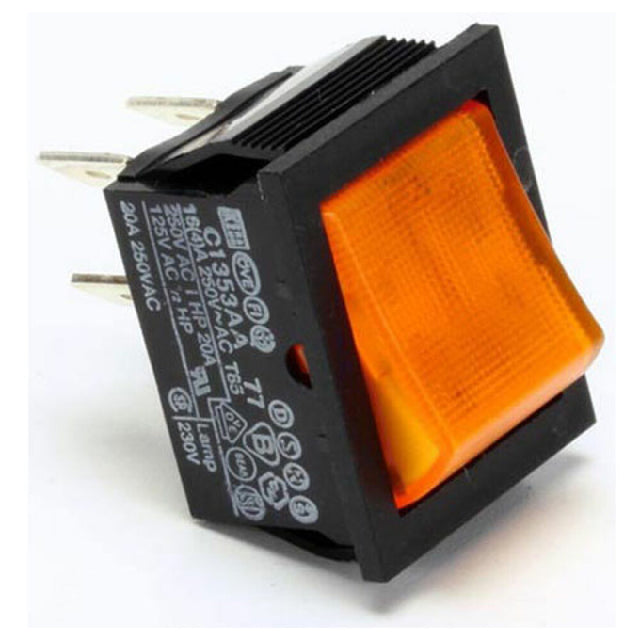 APW 48940600 16a Rocker Switch Dpst Lighter