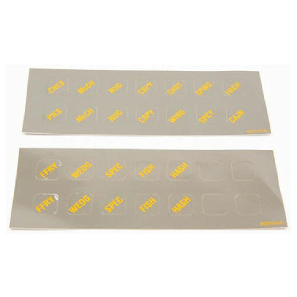 Frymaster 826-1984 M2000 Computer Decals