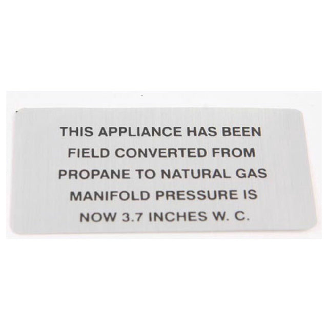 Hobart 421727-3 Propane To Np Plate