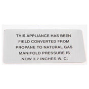 Vulcan Hart 00-421727-00003 Propane To Np Plate