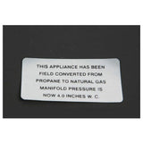 Vulcan Hart 421727-4 Propane To Np Plate