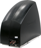 A black, dome-shaped Hobart EPP-3 device with a smooth surface, featuring a label marked SN03 near its base. Electrical connections and terminals are visible at the bottom front, with the Hobart logo embossed on the right side of this label printer.