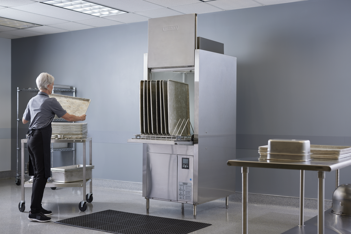 Hobart PW10N-BAS-1 34 Inch Pot/Pan/Utensil Washer with Split Door Design