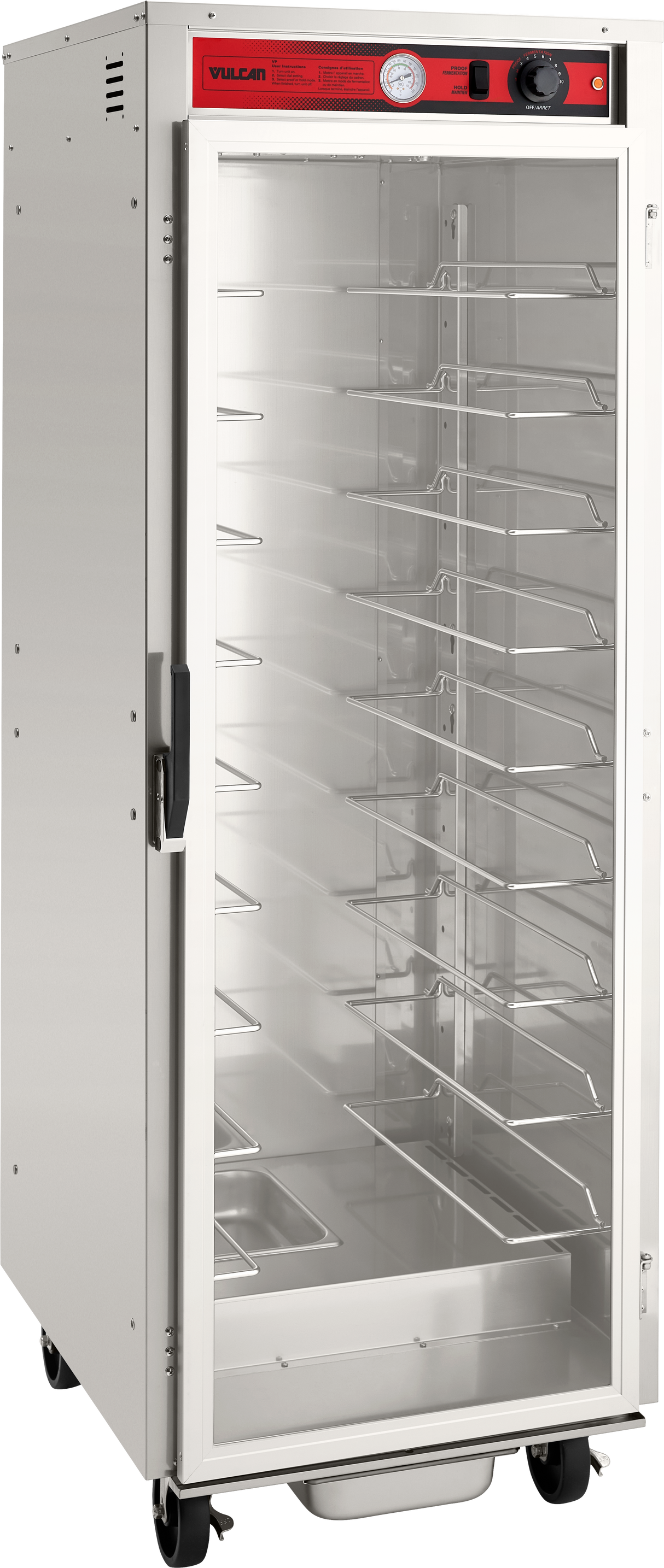 Vulcan VP18-QS-PLATINUM 25 Inch Mobile Proofing Heated Cabinet Stainless Steel with Adjustable Tray Slides