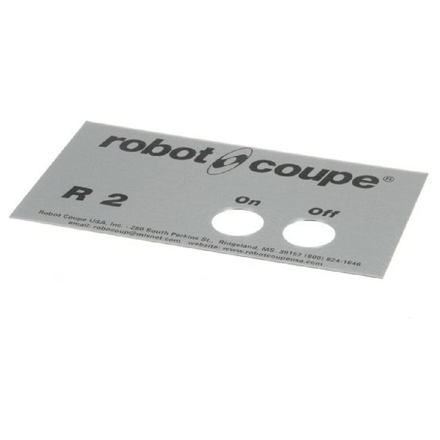 AllPoints ROB400538 Front Data Plate