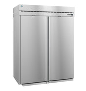 A large, industrial Steelheart Series Refrigerator with double doors, a digital display panel near the top right corner, and vertical handles centered on each door, set against a plain white background.