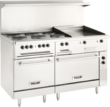 Vulcan EV60SS-6FP24G208 60 Inch Electric Restaurant Range with (6) Hotplates and Griddle