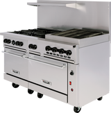 Vulcan 60SC-6B24CBP 60Inch Restaurant Range Gas with Charbroiler 6 Burner 302000 BTU