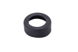A black, cylindrical TableCraft grommet with a wide central hole is shown against a white background. The edges are rounded, the surface appears smooth and matte, and it measures 53mm silicone. Photographed from a slightly elevated angle.