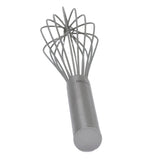 A TableCraft stainless steel French Whip with a cylindrical handle and wire loops fanned out at the top for mixing or whisking ingredients, photographed against a white background.
