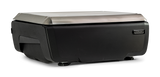 A black Hobart GTIP-DB commercial kitchen appliance with a sleek, rectangular design and a stainless steel lid; the Hobart logo is displayed on the front right side. The unit rests on short adjustable feet for stability.