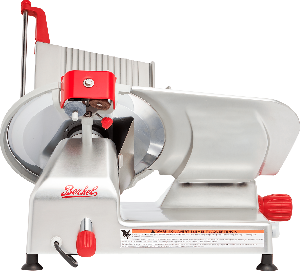 Berkel B14-SLC 21 Inch Manual Angled Gravity Feed Food Slicer Stainless Steel with Built-in Sharpener