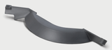 A curved, matte gray plastic component with angular edges and two raised ends, photographed on a white background. Its smooth and sharp contours suggest it is a specialized piece for equipment like the Hobart Heavy Duty Meat Slicer.