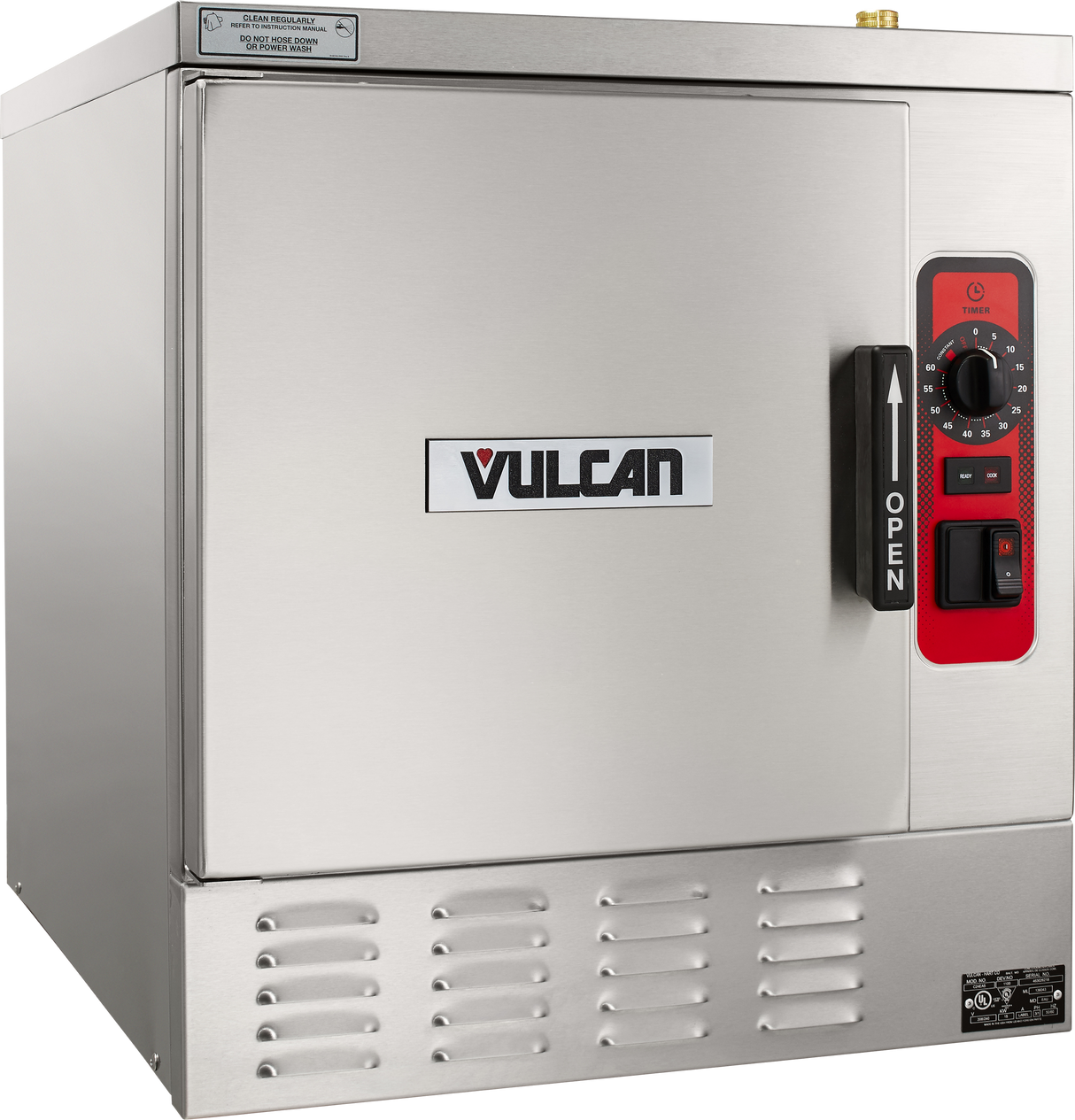 Vulcan C24EA5-PLUS-QS-PLATINUM_208/50/60/3 24 Inch Electric Convection Steamer Stainless Steel with 5 Pan Capacity