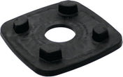 A black rubber Sound Reducing Centering Pad with a large circular hole in the center and four raised knobs at each corner, designed for use with Vitamix Drink Machine Advance blenders as a protective or cushioning component.