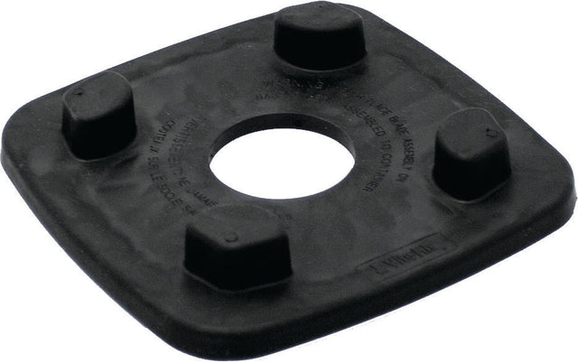 A black rubber Sound Reducing Centering Pad with a large circular hole in the center and four raised knobs at each corner, designed for use with Vitamix Drink Machine Advance blenders as a protective or cushioning component.