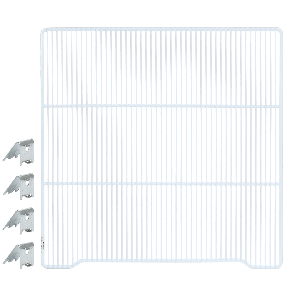 A white metal grid with metal corners, designed as an Additional Shelf for the Atosa USA MBF8001GR.