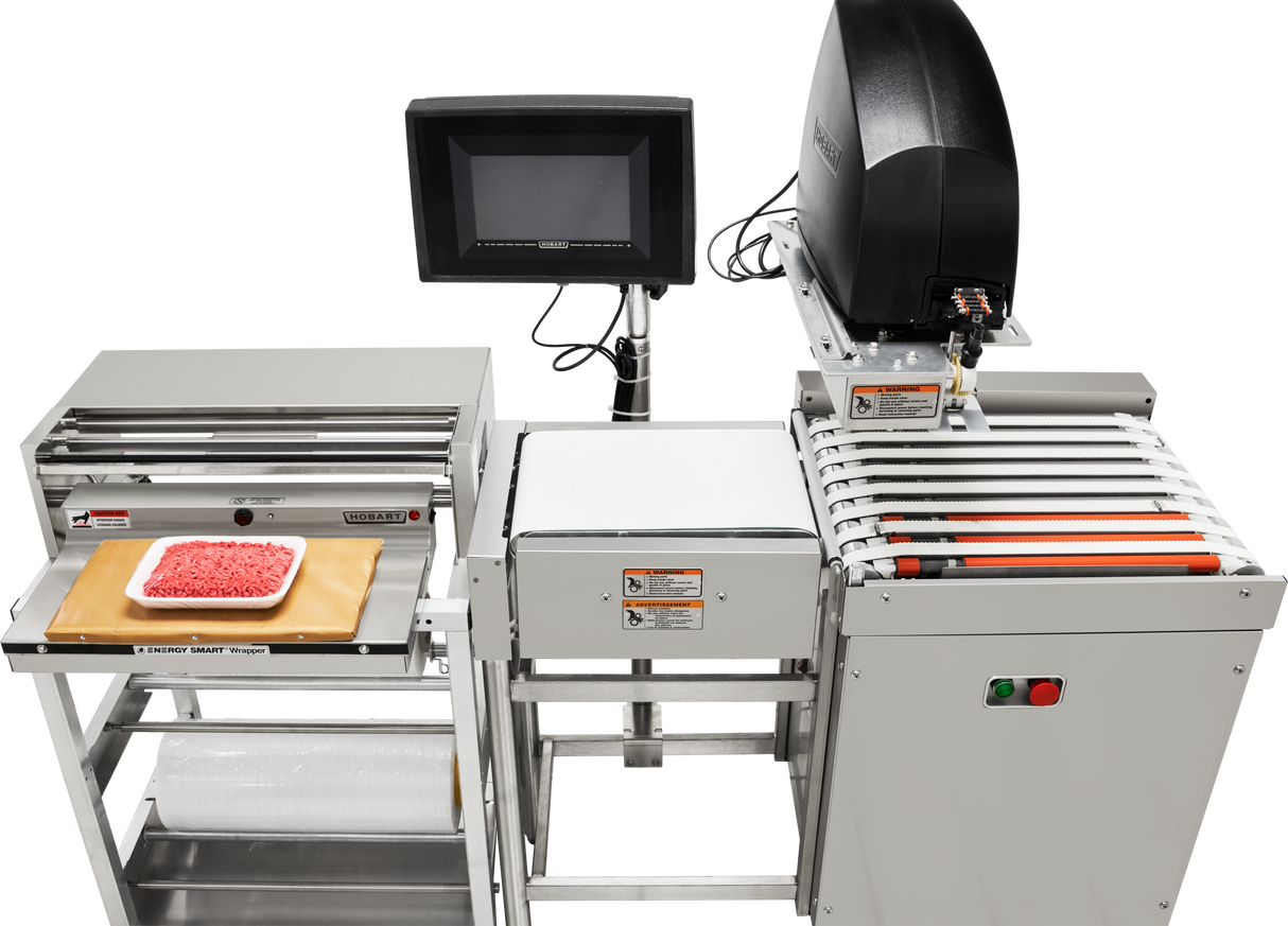 Hobart CLAS-1RLB Compact Label Applier with Sensors Electric Printer Stainless Steel