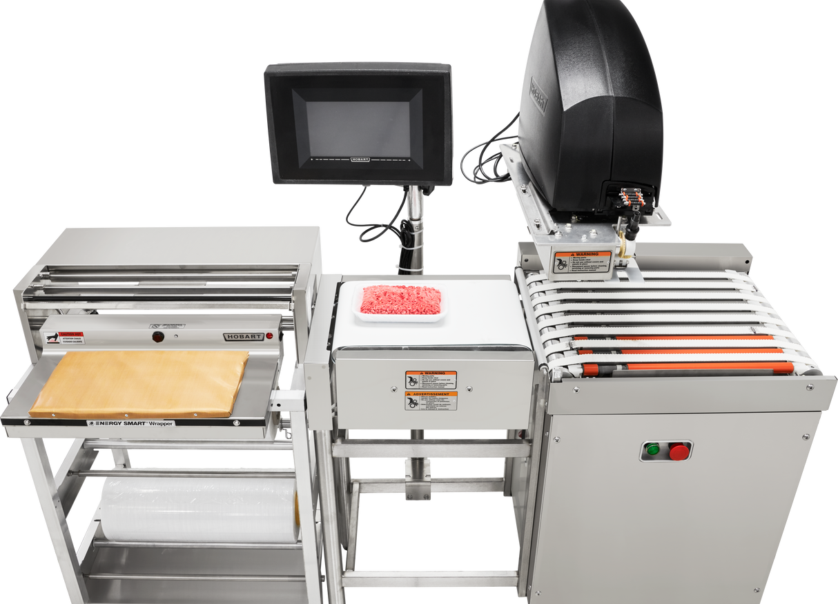 Hobart CLAS-1RLB Compact Label Applier with Sensors Electric Printer Stainless Steel