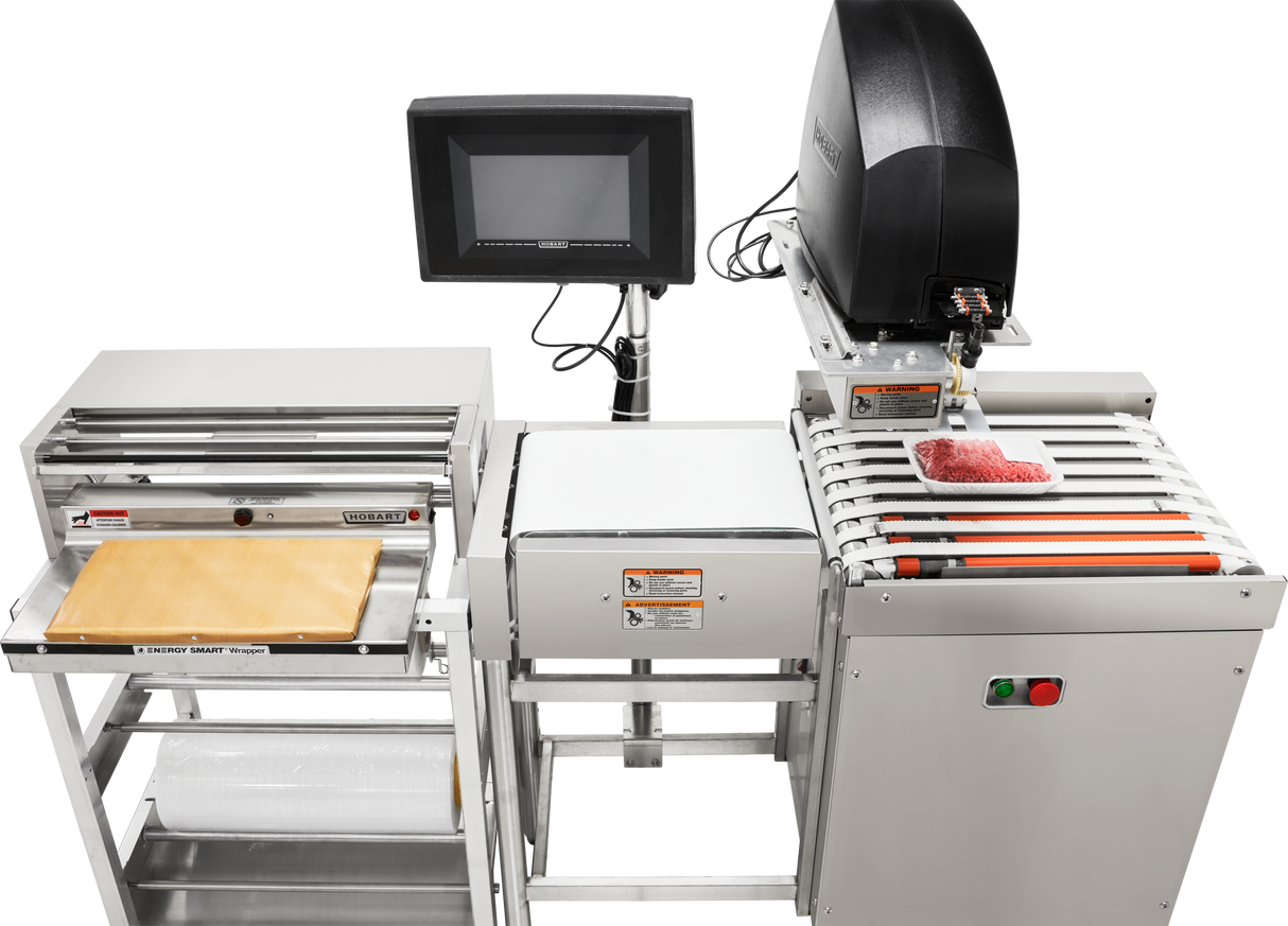 Hobart CLAS-1RLB Compact Label Applier with Sensors Electric Printer Stainless Steel