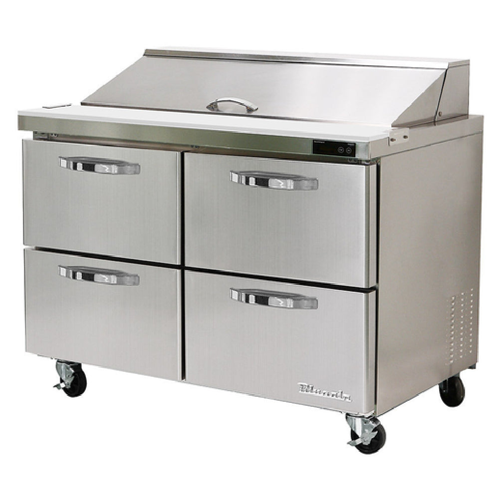 Blue Air BLPT48-D4-HC - Sandwich Prep Table, Two-section, 48-3/8"W