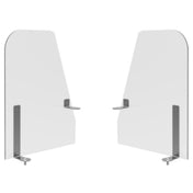 Steelite MGCIAN07XXXX Mogogo Buffet Solutions Modular Breath Guard (2) 29-1/2" X 35-1/2"H High Profile End Panels