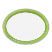 CAC China R-13NR-G Rainbow Platter 11-1/2"L X 9"W X 1-1/4"H Oval