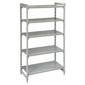 Cambro CPU183684S5PKG Camshelving® Premium Starter Unit 18"W X 36"L X 84"H 5-tier