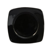 CAC China R-SQ21-BLK Clinton Plate 11-7/8"L X 11-7/8"W X 1-1/2"H Round In Square
